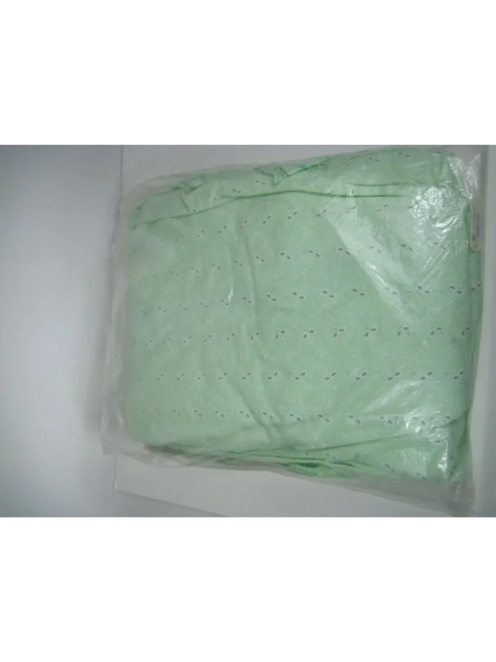 Lace Fantasy 84 in Priscilla Curtain Vintage Eyelet Green Polyester Open Pack